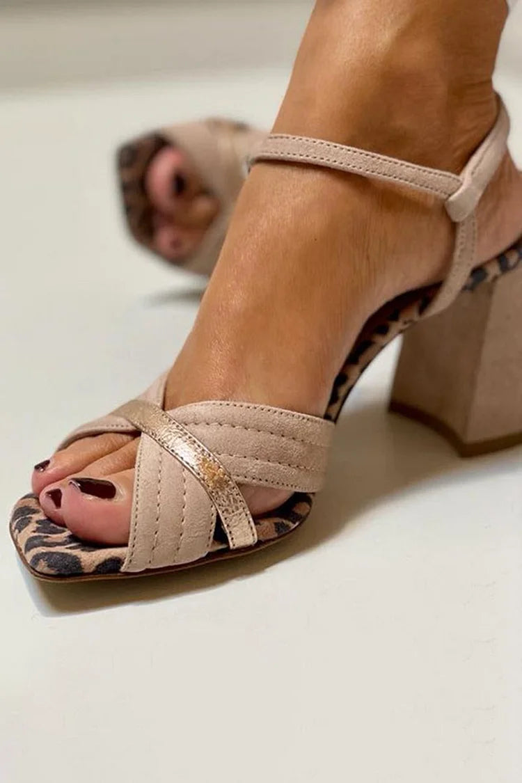 Bonnie | Cross-Band Heel Sandals