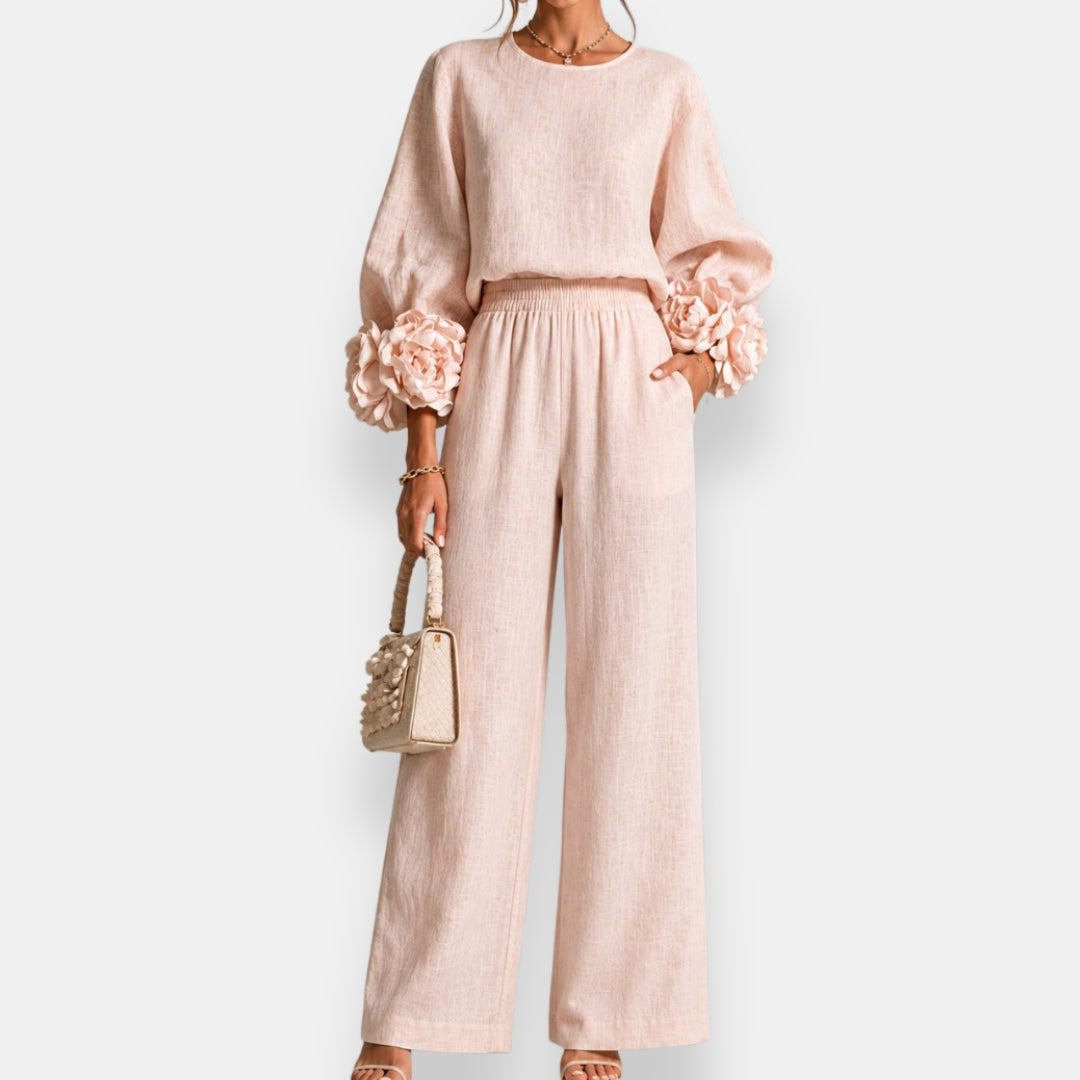 Charlene™ Floral Appliqué Two-Piece Set