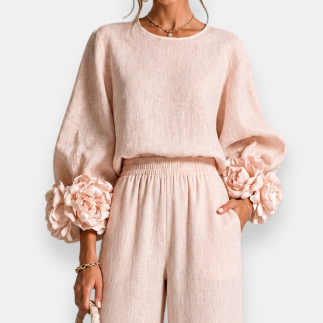 Charlene™ Floral Appliqué Two-Piece Set