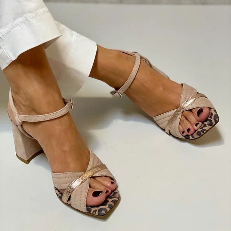 Bonnie | Cross-Band Heel Sandals