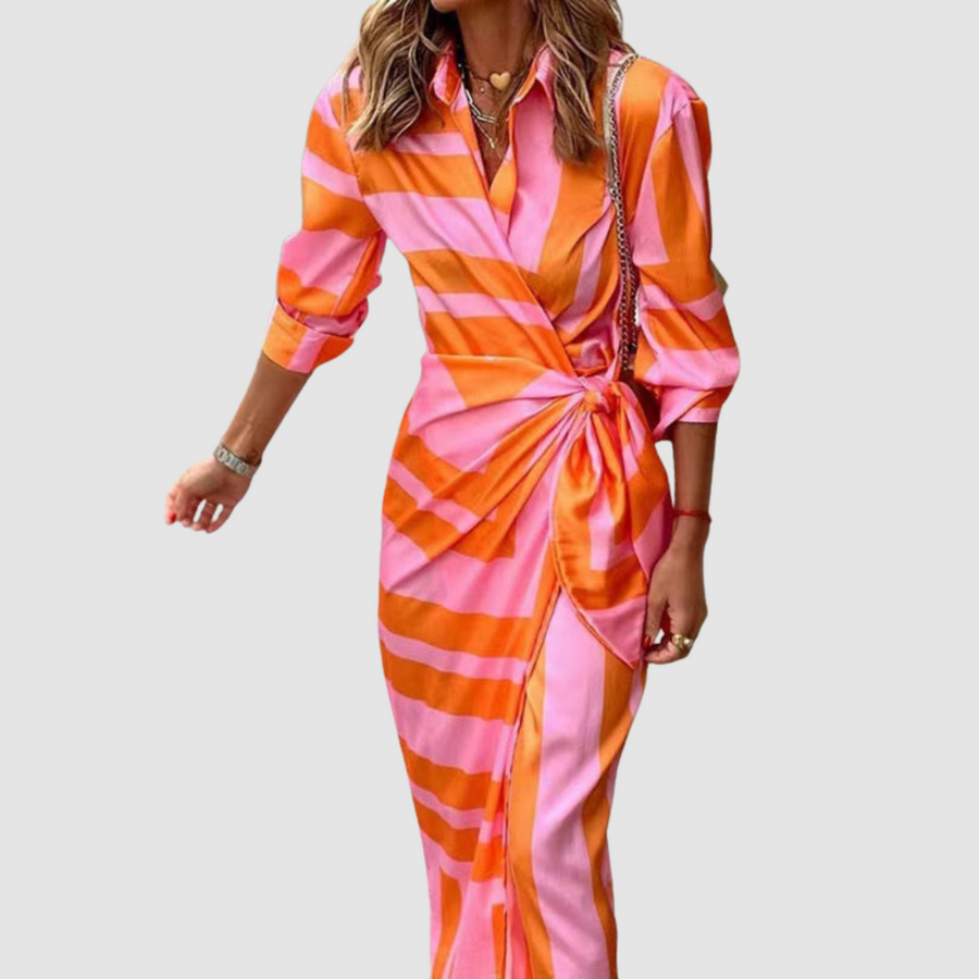 Alyssa | Elegant Striped Dress
