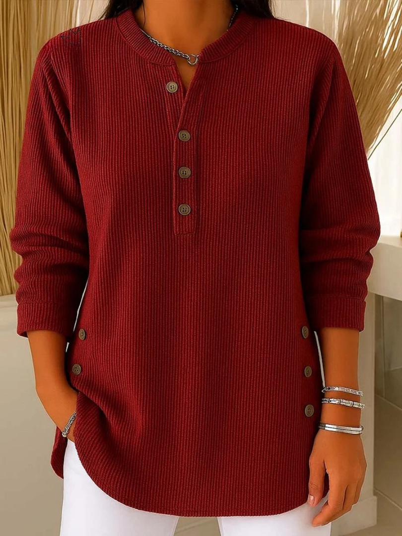 Nieves | Henley Button Tunic
