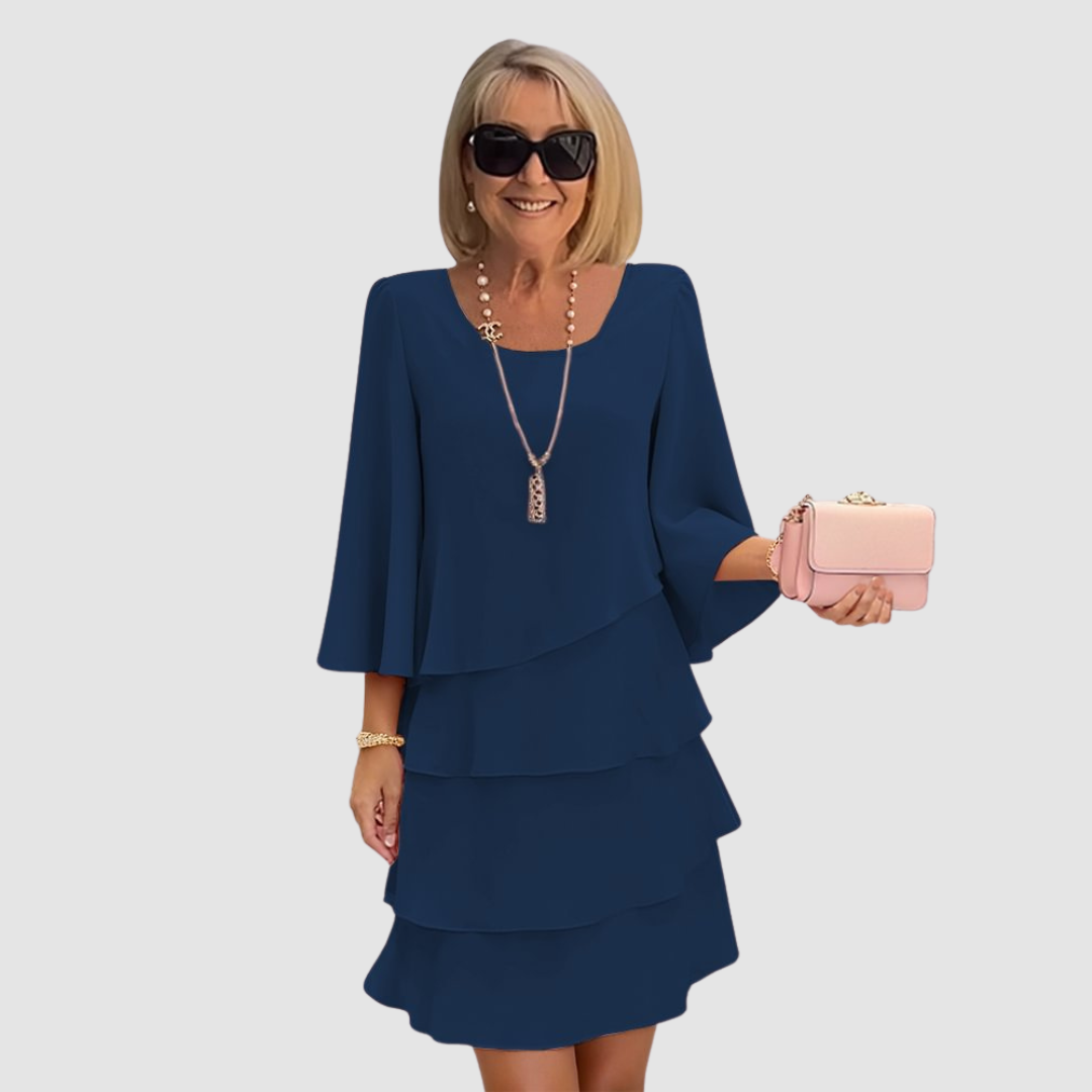 ELLE – LAYERED MIDI DRESS