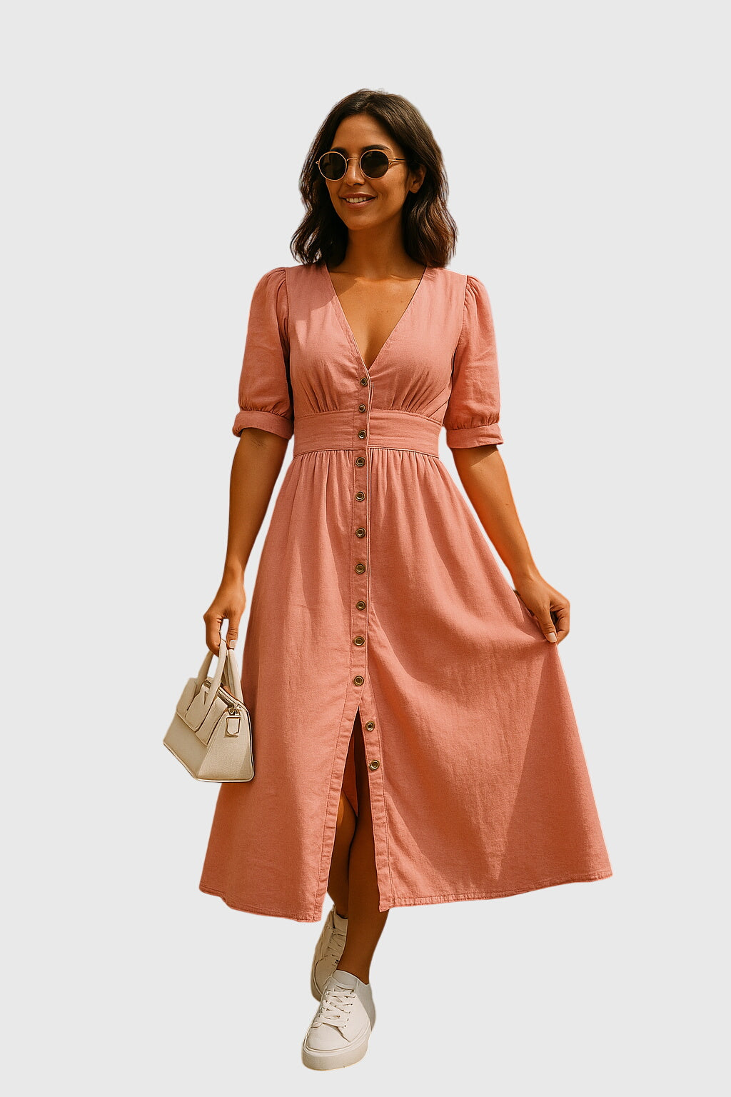 JULIANA – DENIM MIDI DRESS