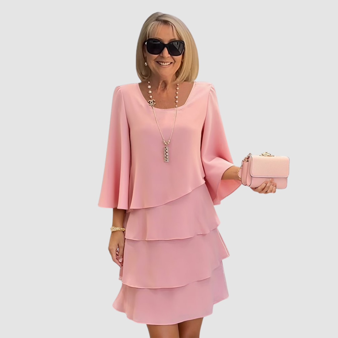 ELLE – LAYERED MIDI DRESS