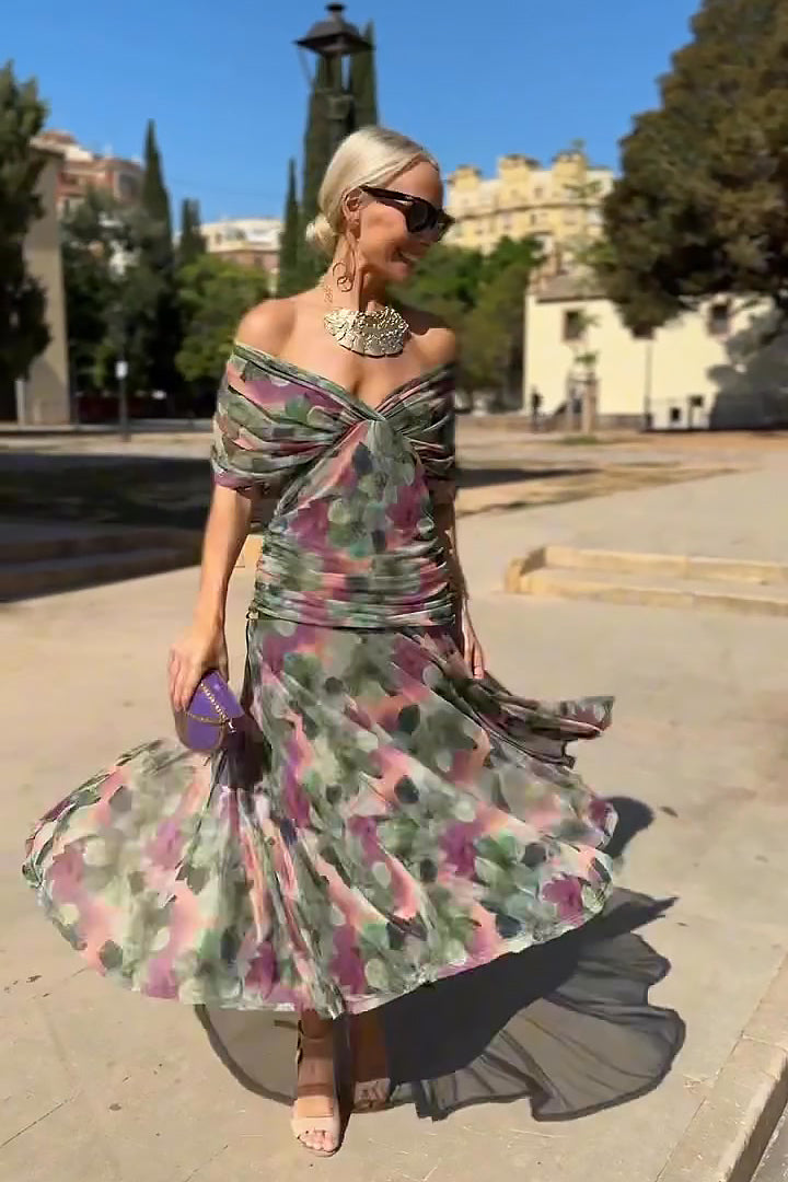 Eloísa™ | Tummy Flattering Long Floral Dress