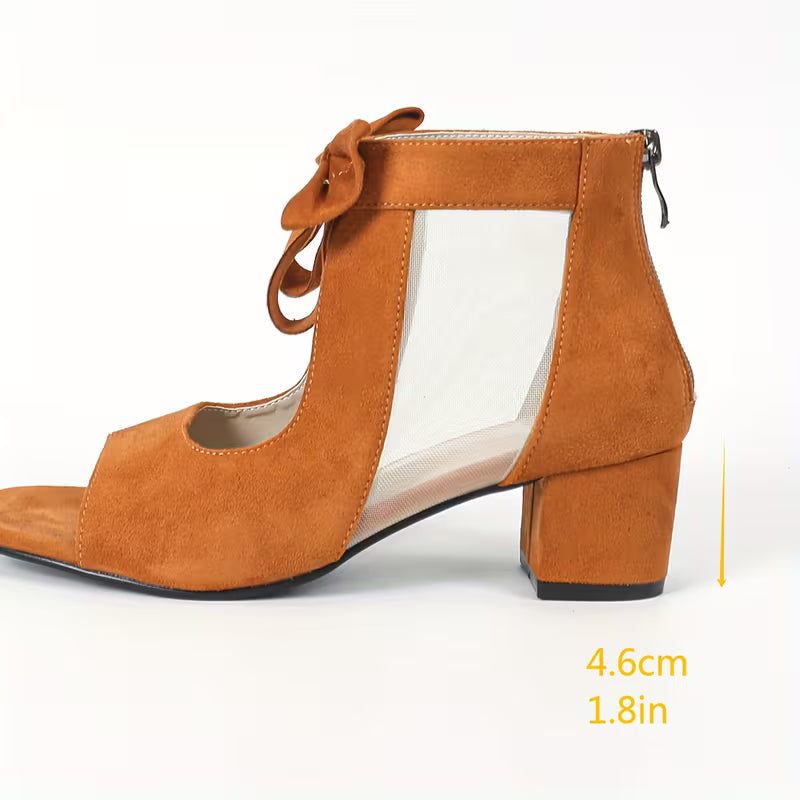 Jovielle | High-Heel Mesh Boots