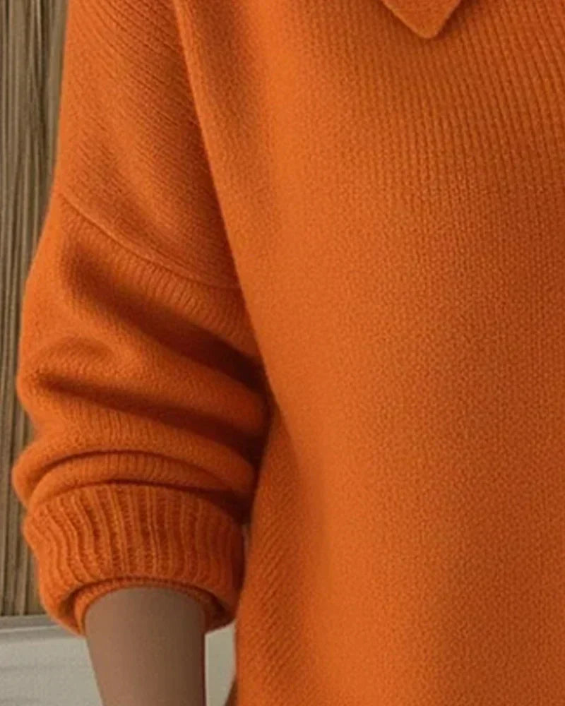Vega | Shirt Collar Knit Cardigan