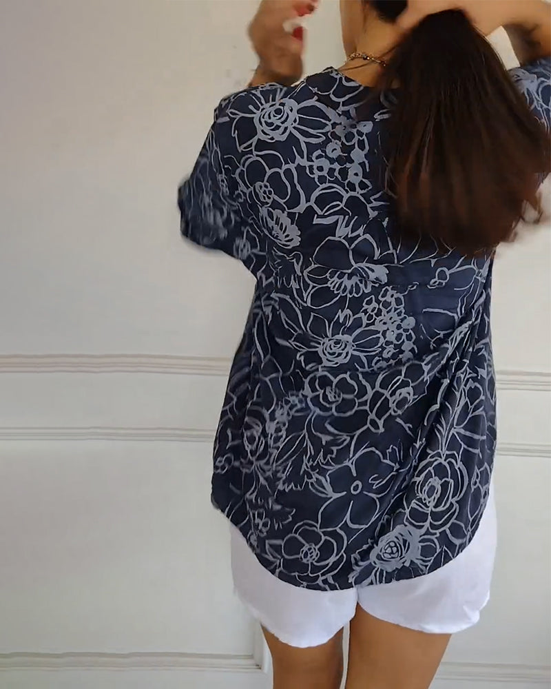 Tara | Floral Print Blouse