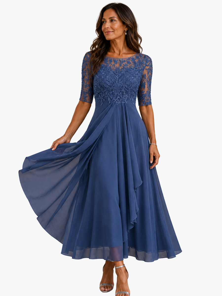 MEGAN & ROSE| ELEGANT CHIFFON DRESS FOR WOMEN