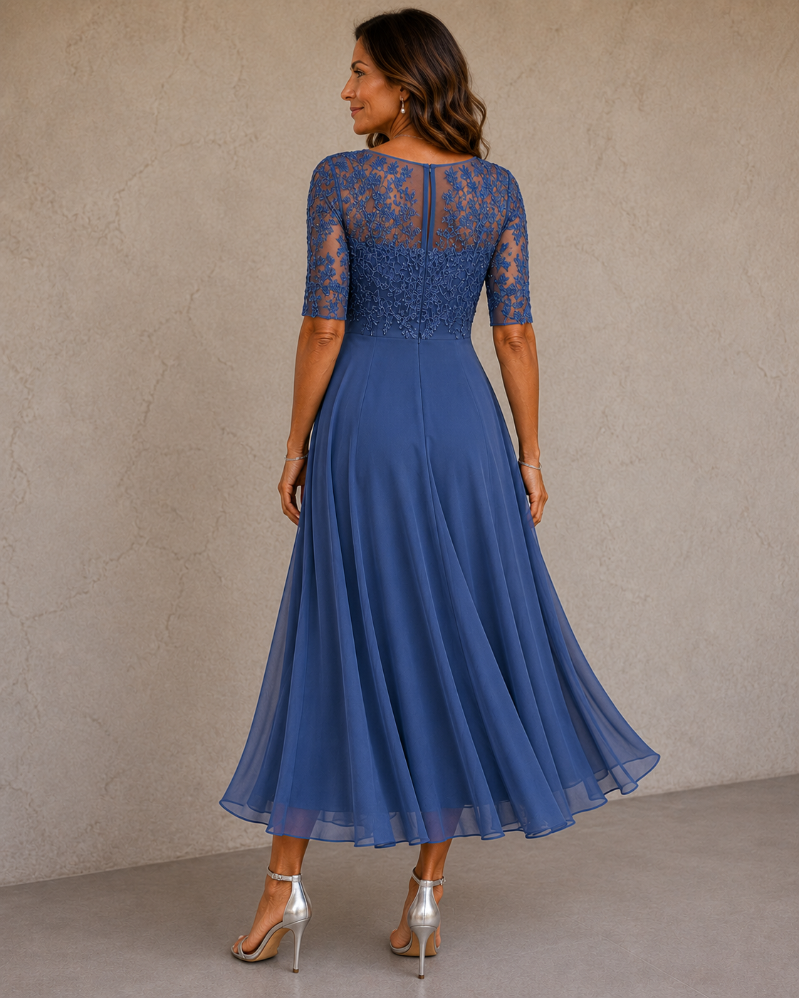 MEGAN & ROSE| ELEGANT CHIFFON DRESS FOR WOMEN