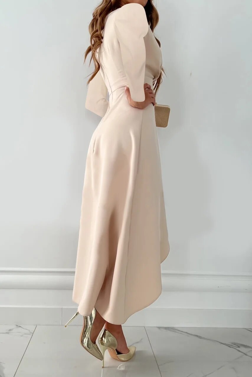 HELENA – ELEGANT WRAP MIDI DRESS