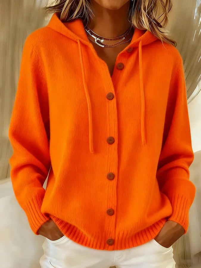 Begoña | Hooded Button Cardigan