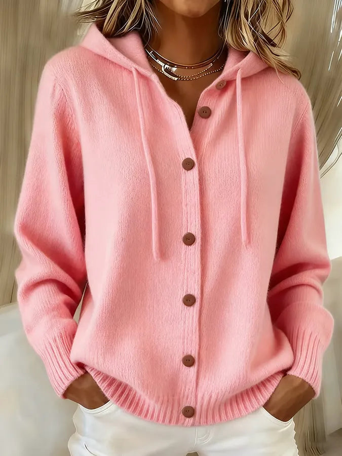 Begoña | Hooded Button Cardigan