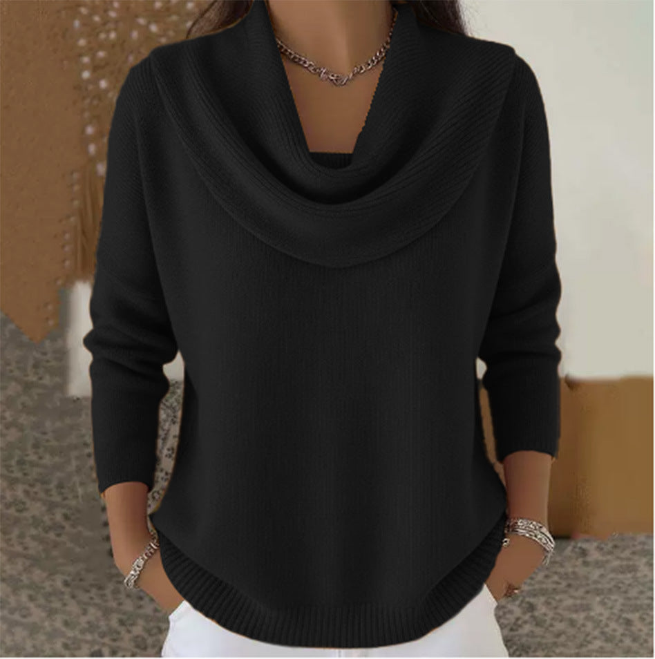 Julia | Draped Collar Jumper