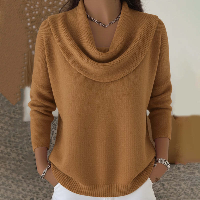Julia | Draped Collar Jumper