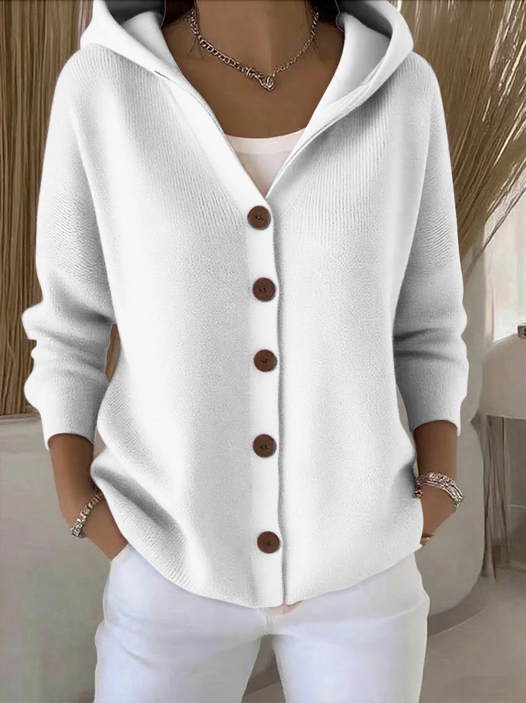 Rocío | Hooded Knit Cardigan