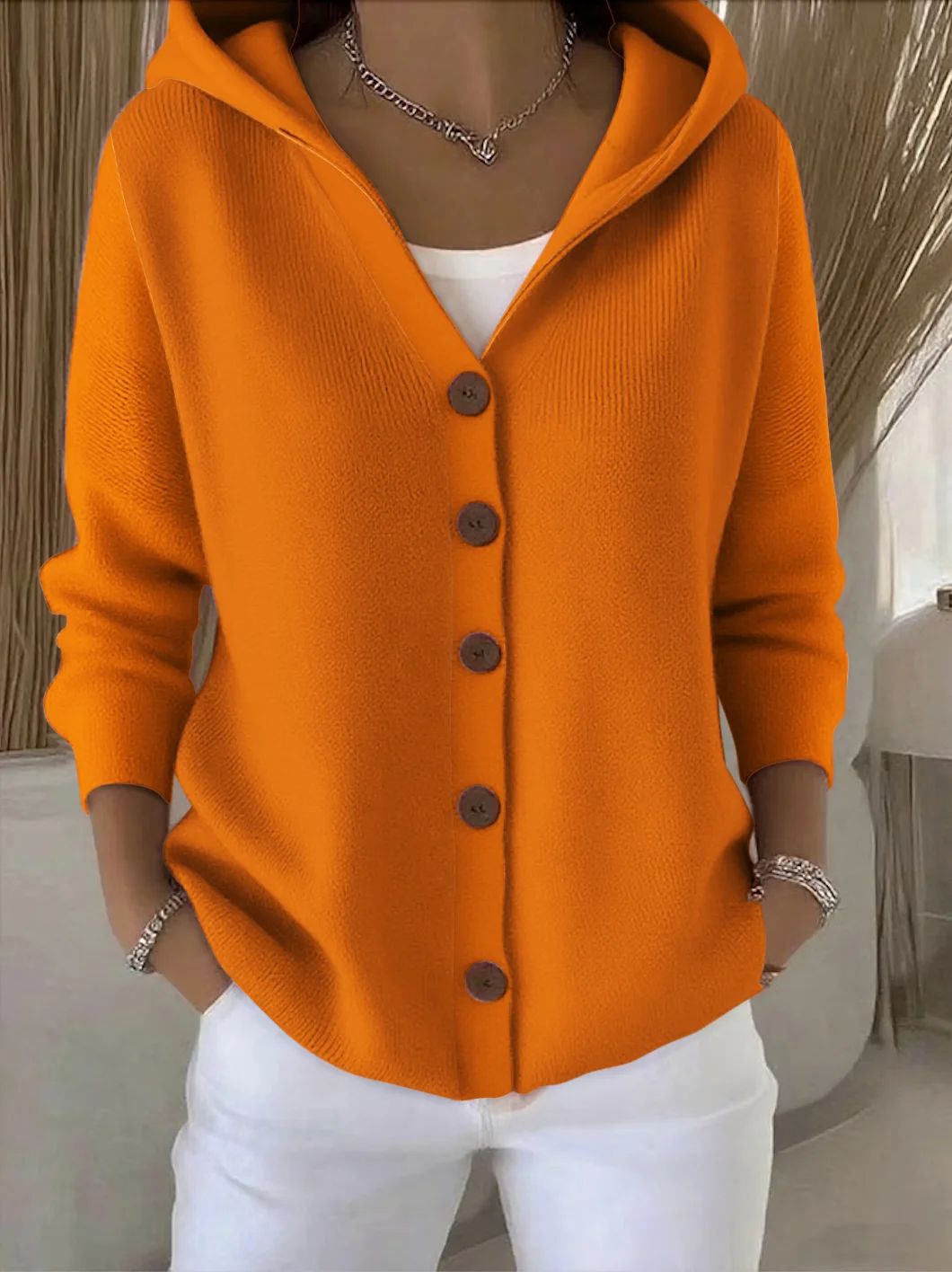 Rocío | Hooded Knit Cardigan