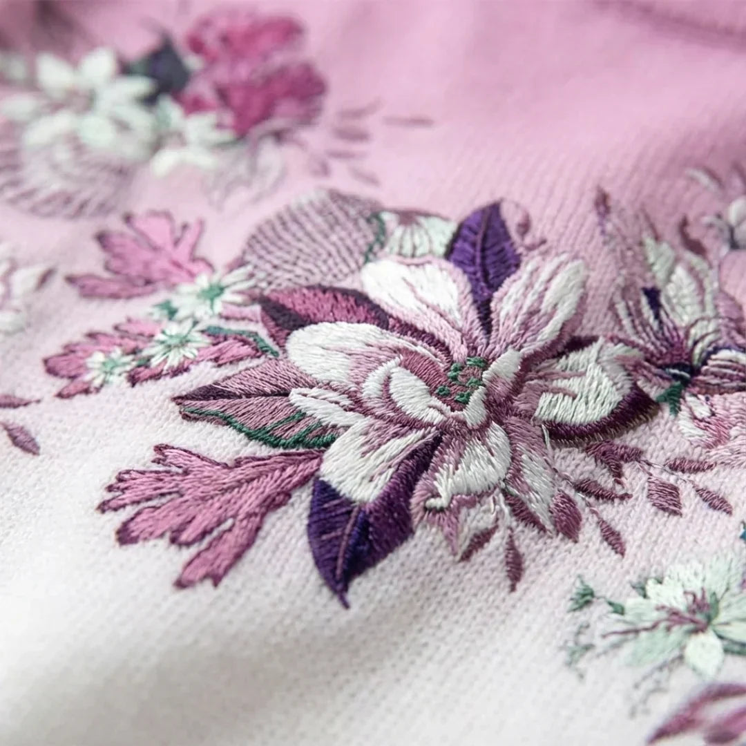 Alba | Floral Roll Neck Jumper