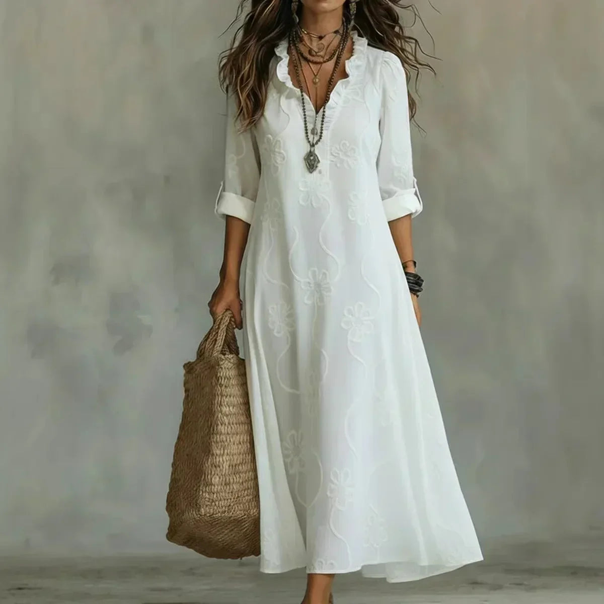 Sienna | Floral Waist-Slimming Summer Dress