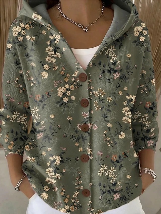 Paloma | Printed Hooded Cardigan
