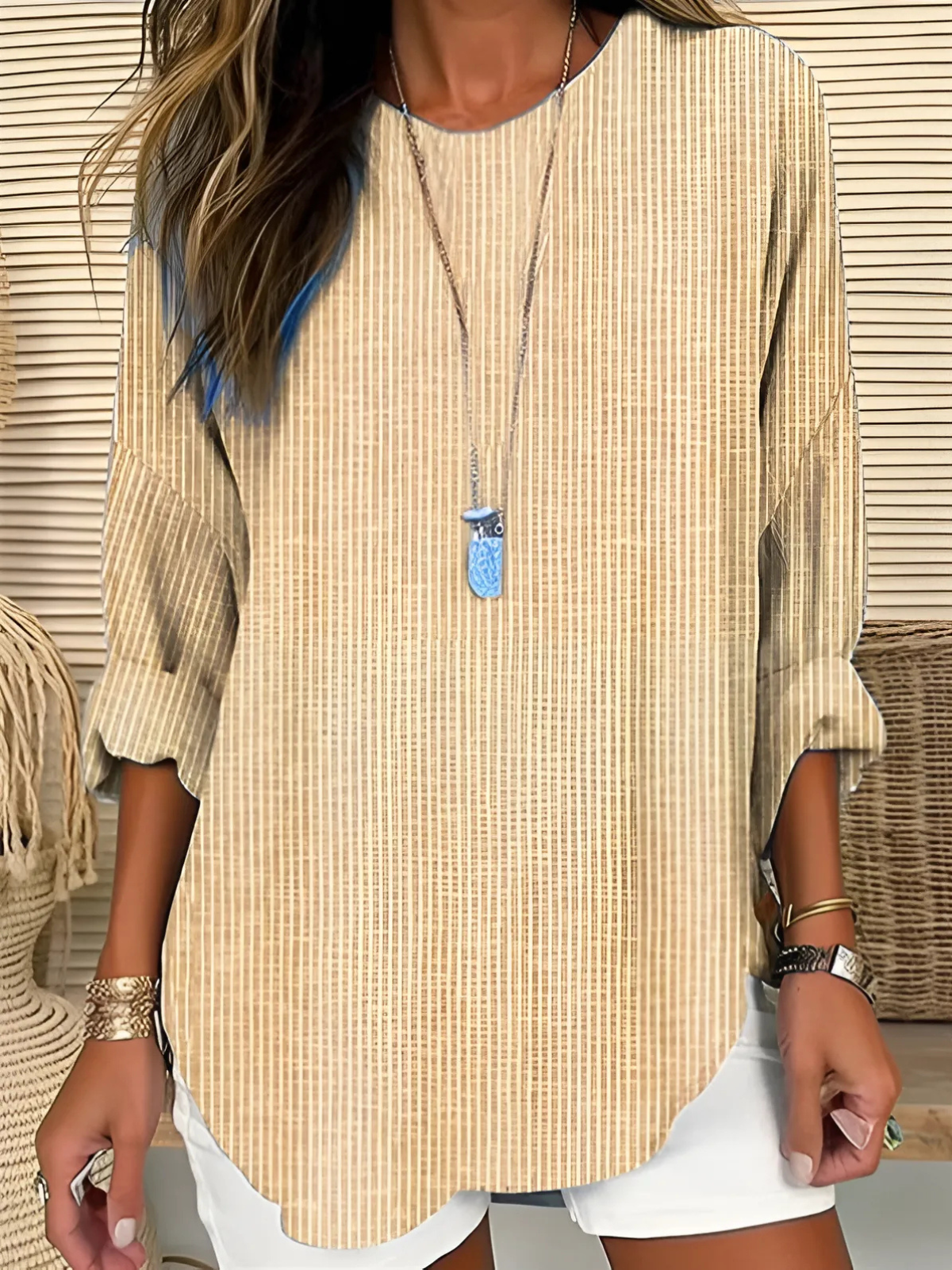 LENA – STRIPED RELAXED BLOUSE