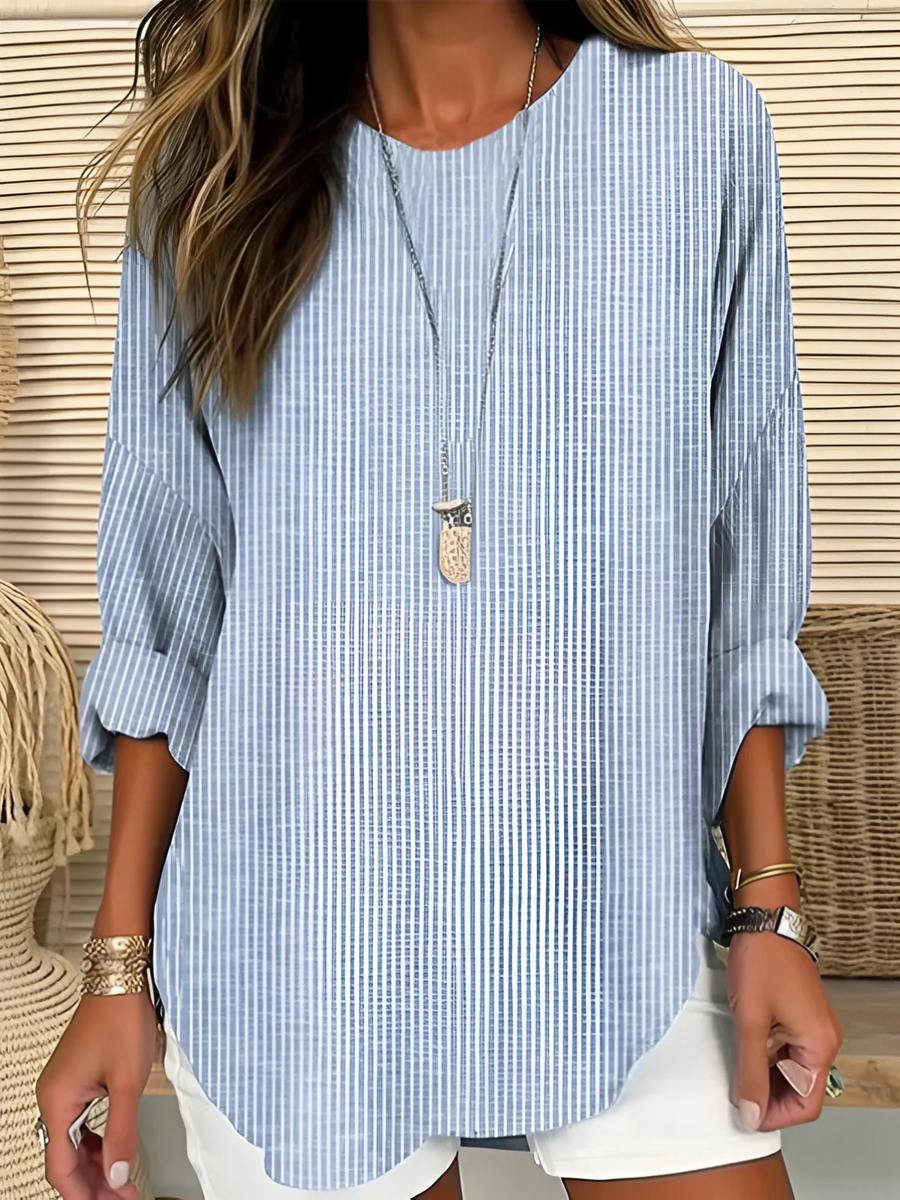 LENA – STRIPED RELAXED BLOUSE