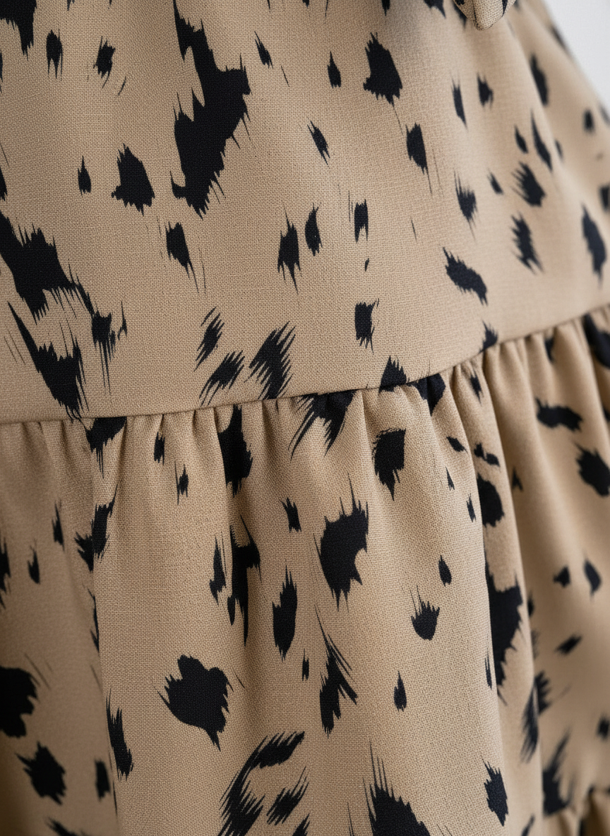 Briar Leopard Ruffle Swing Dress