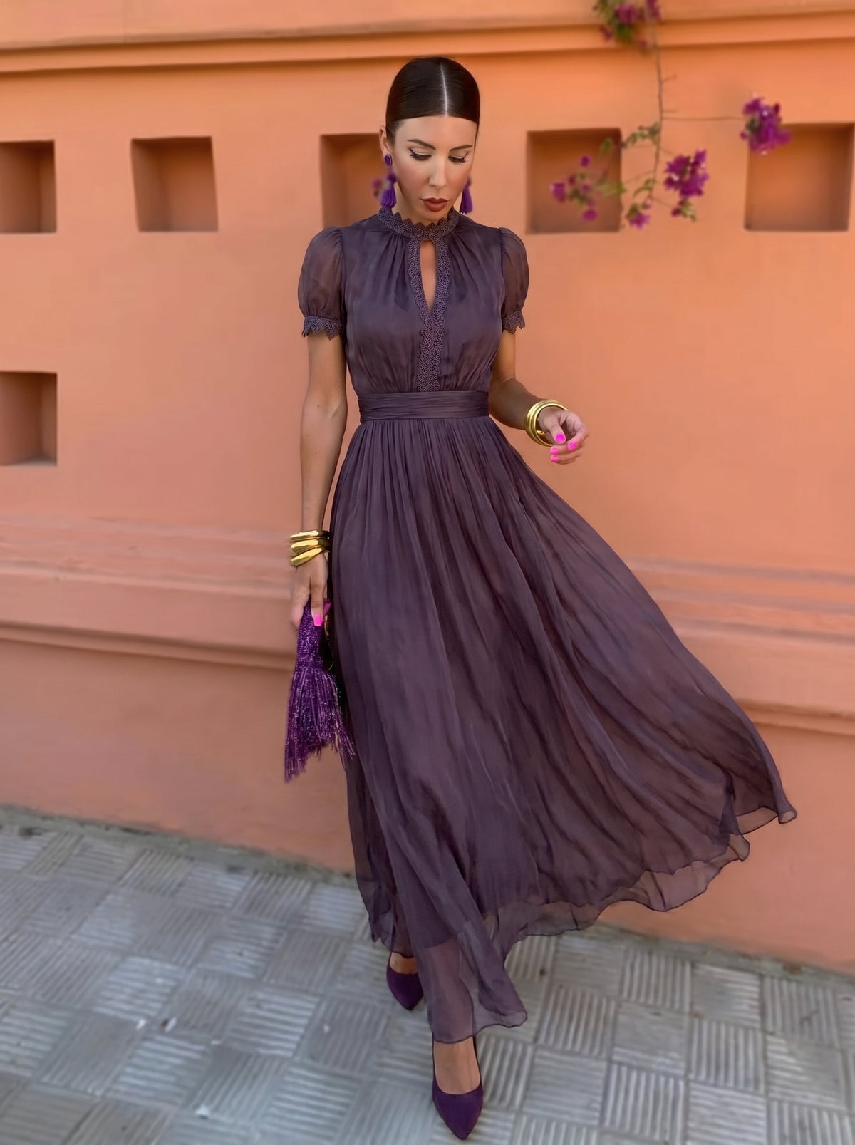 Cayetana™ | Tummy Flattering Long Dress