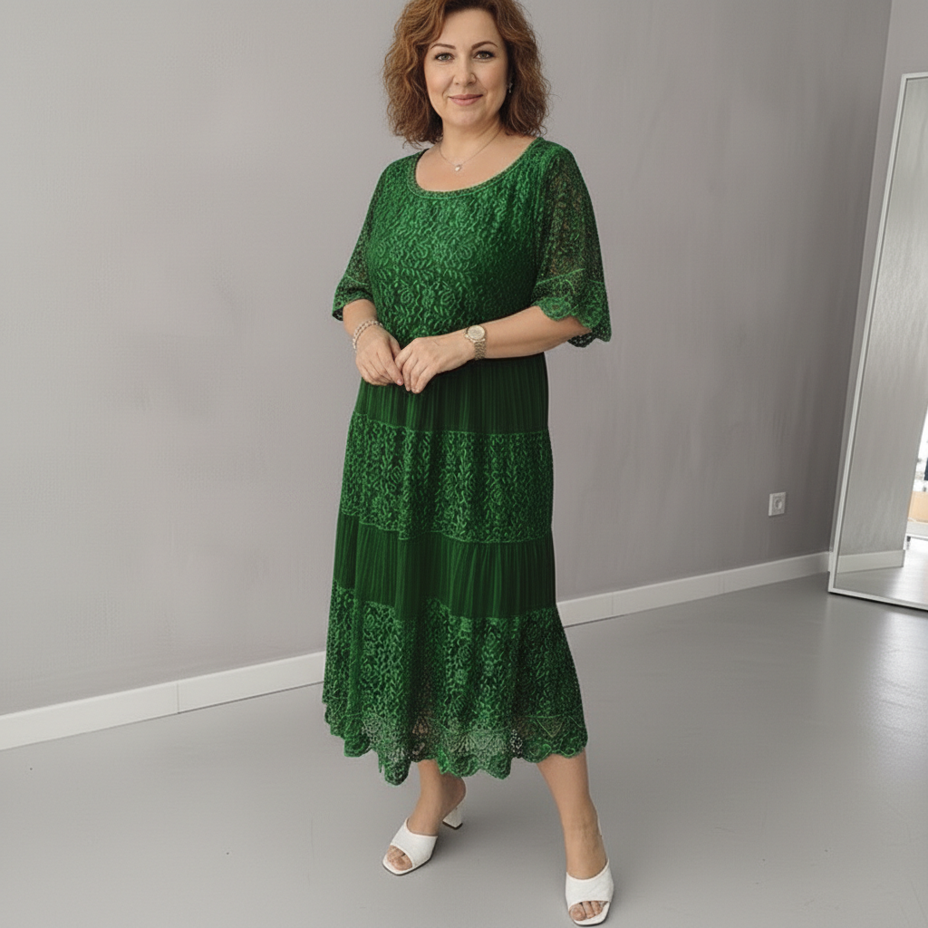 ARELIE – LACE MIDI DRESS
