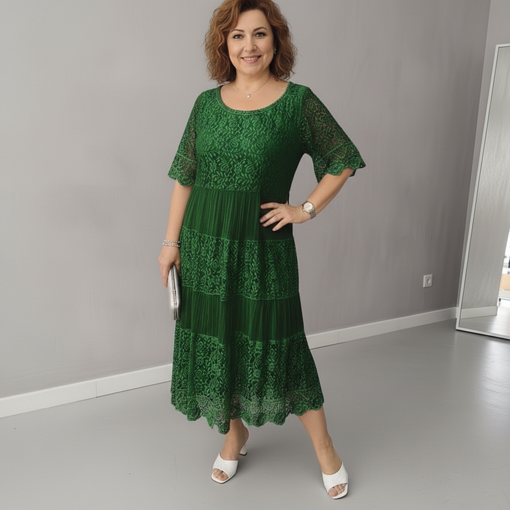 ARELIE – LACE MIDI DRESS