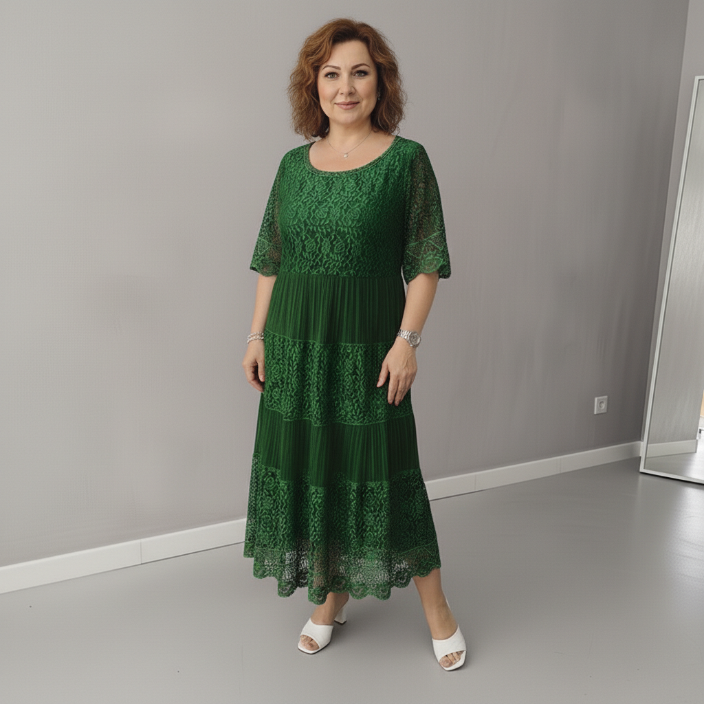 ARELIE – LACE MIDI DRESS