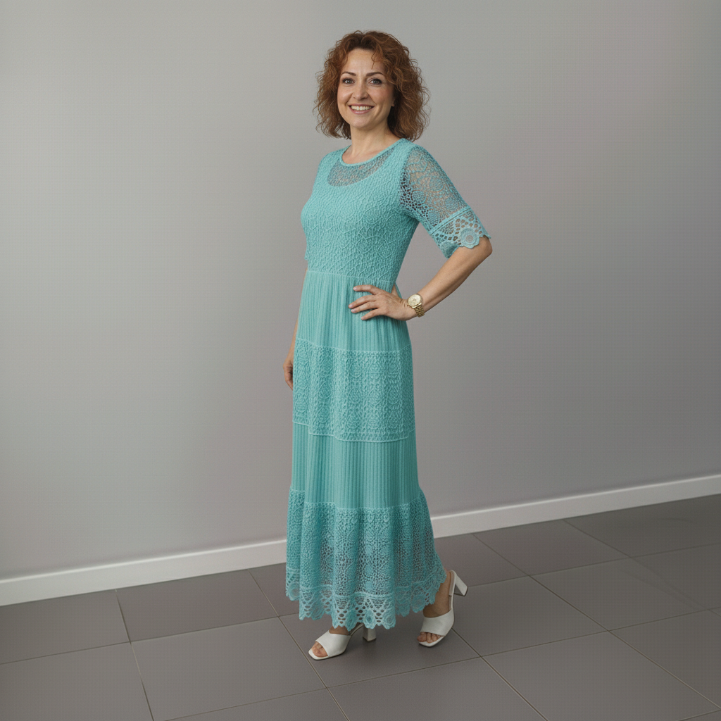 ARELIE – LACE MIDI DRESS