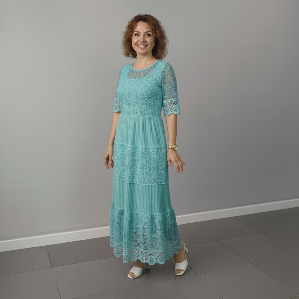 ARELIE – LACE MIDI DRESS