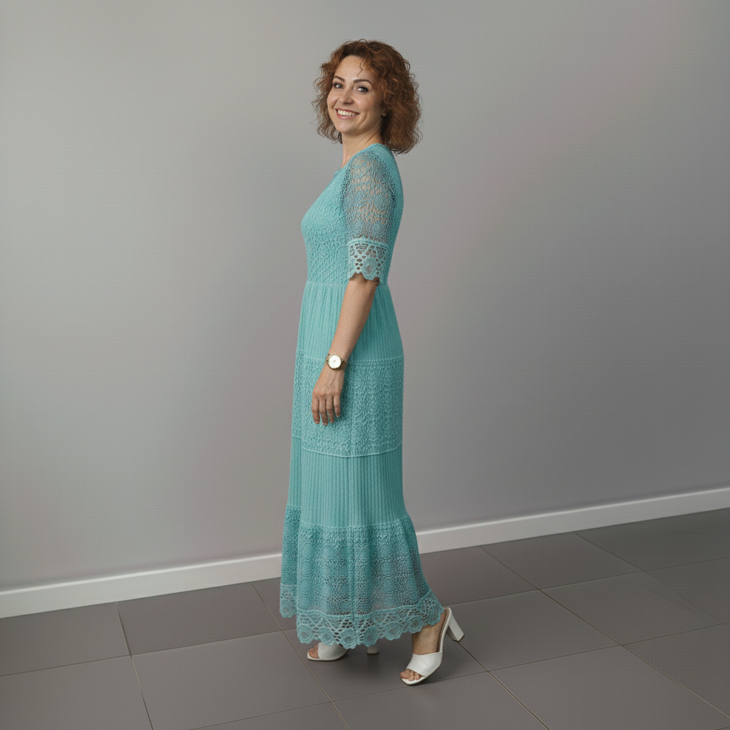 ARELIE – LACE MIDI DRESS