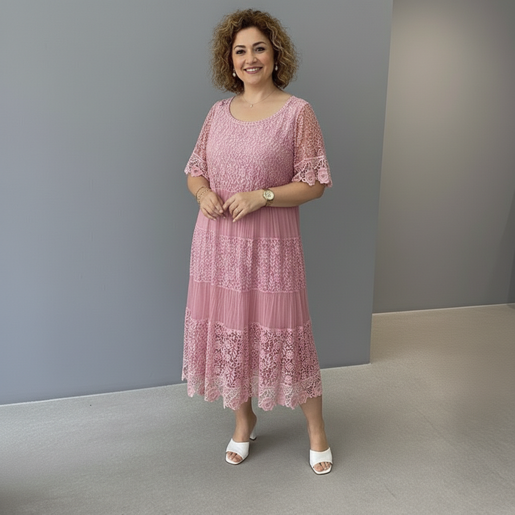 ARELIE – LACE MIDI DRESS
