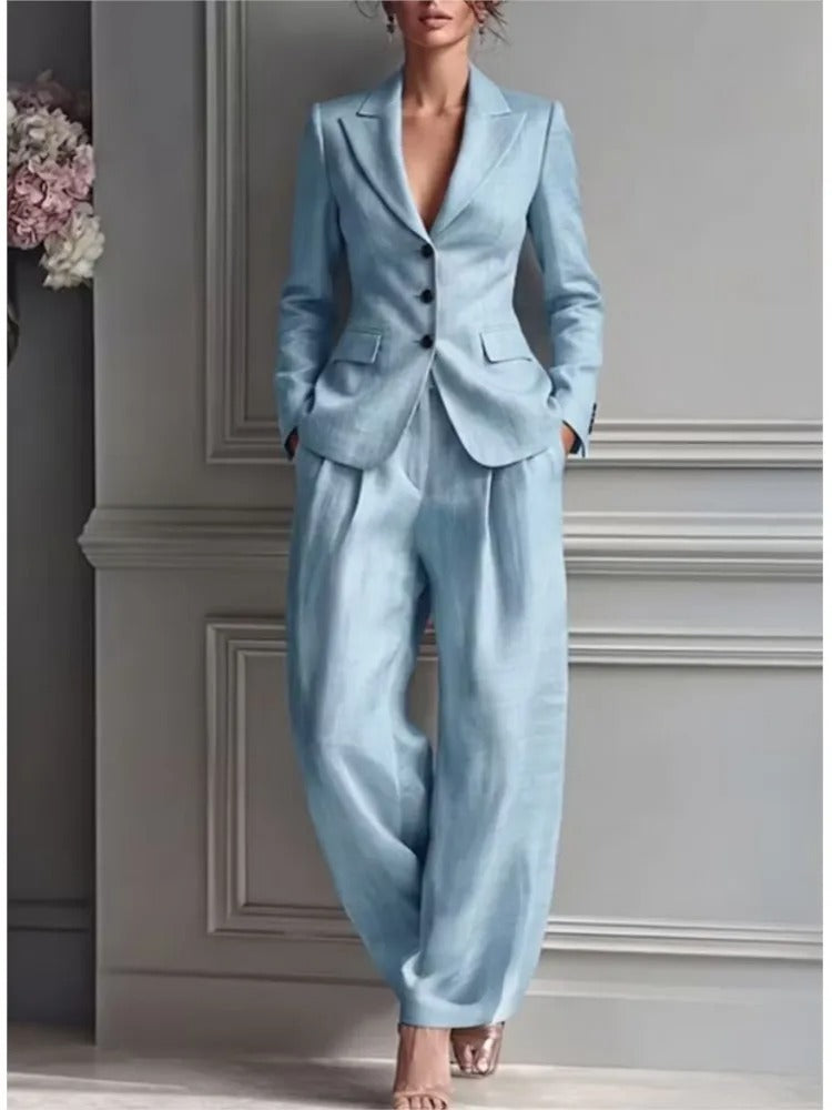 Enid™ Blazer and Wide Leg Pants Set