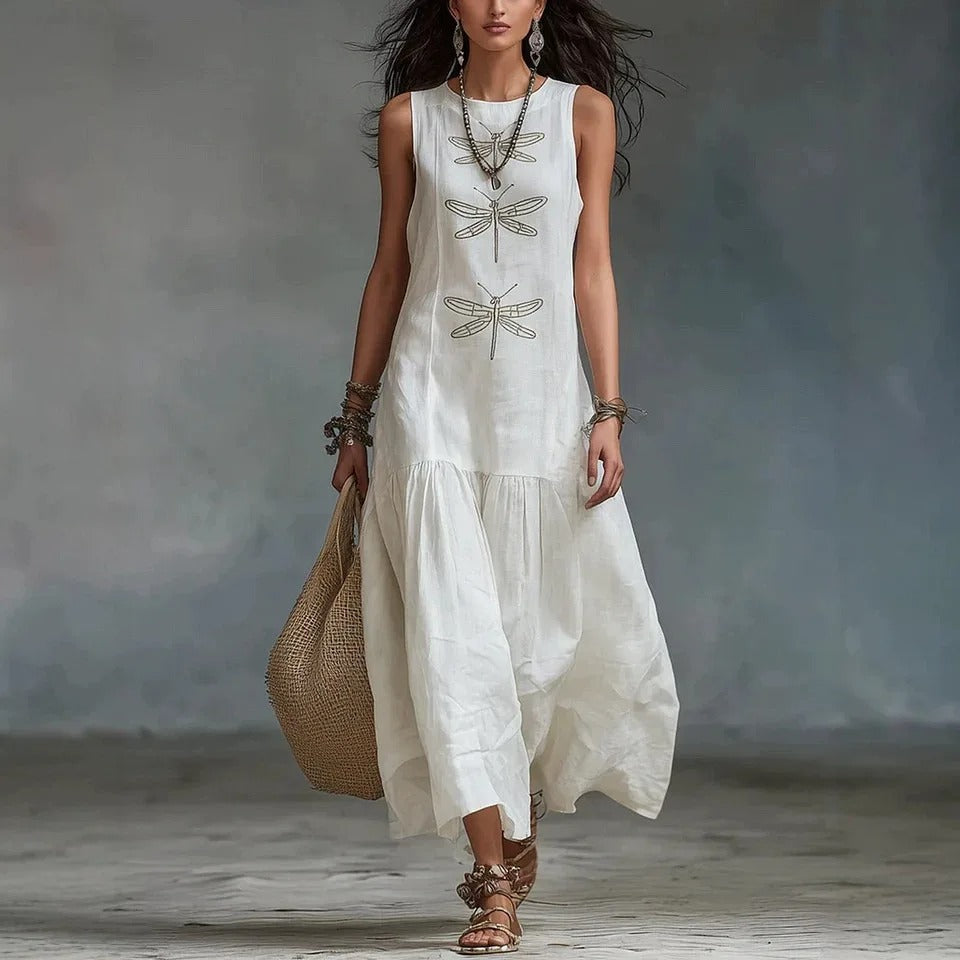 Violet™ Dragonfly Detail Midi Dress