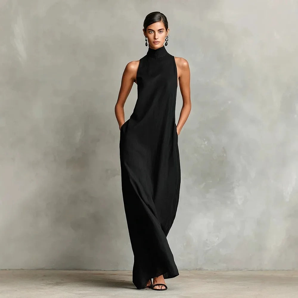 Ardith™ High Neck Sleeveless Maxi Dress