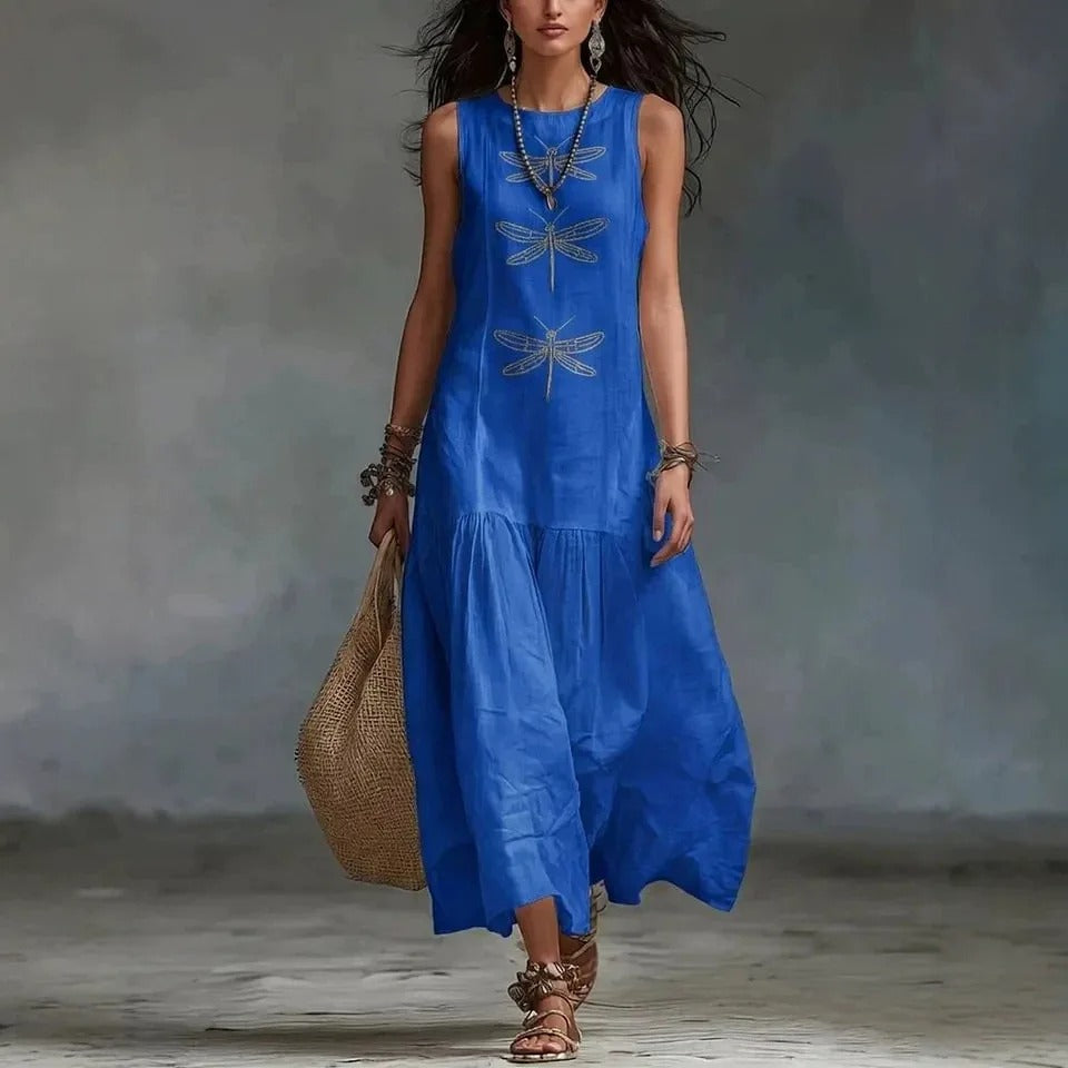 Violet™ Dragonfly Detail Midi Dress