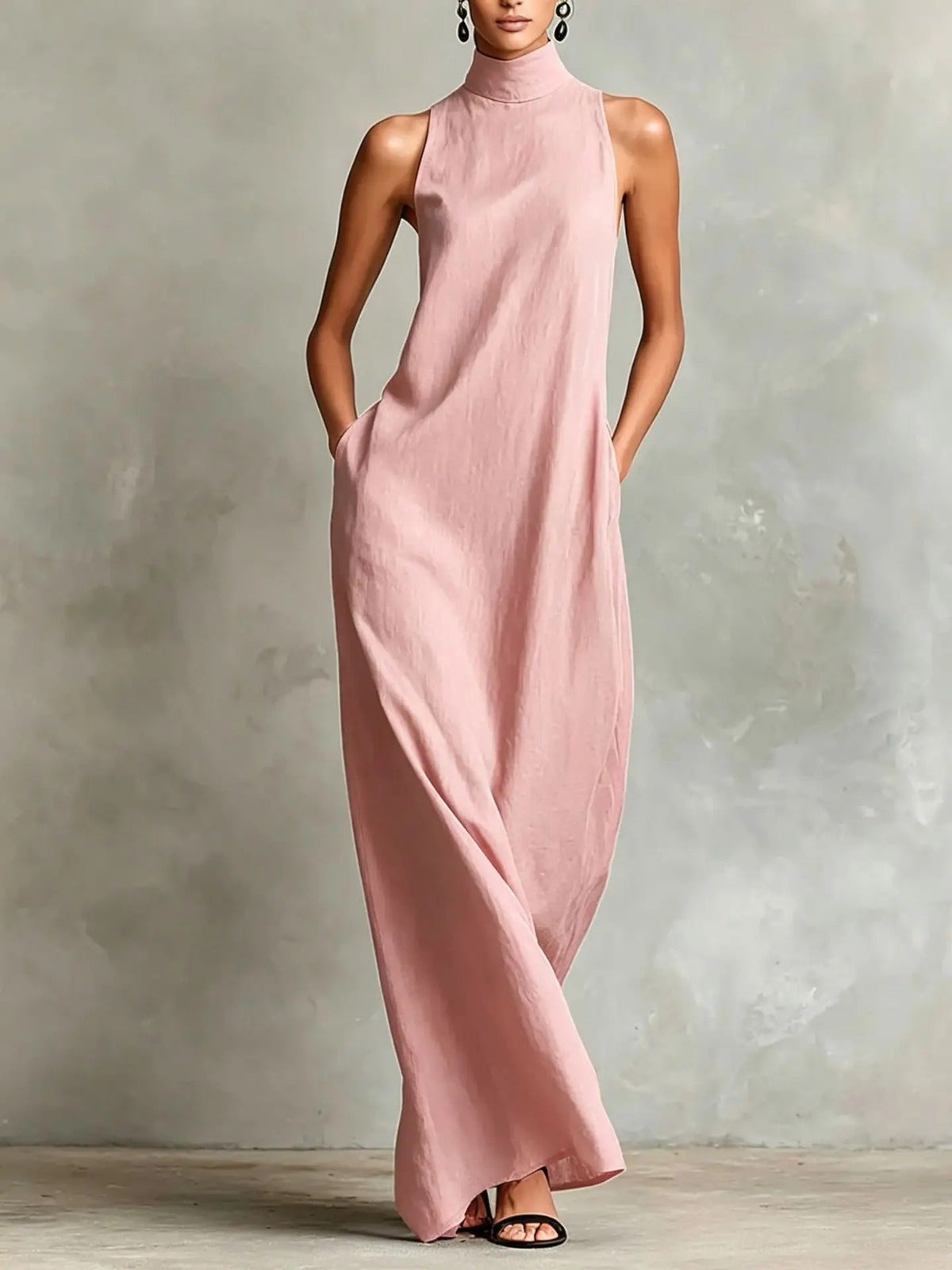 Ardith™ High Neck Sleeveless Maxi Dress