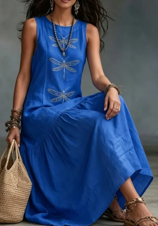 Violet™ Dragonfly Detail Midi Dress