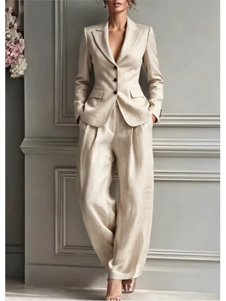Enid™ Blazer and Wide Leg Pants Set