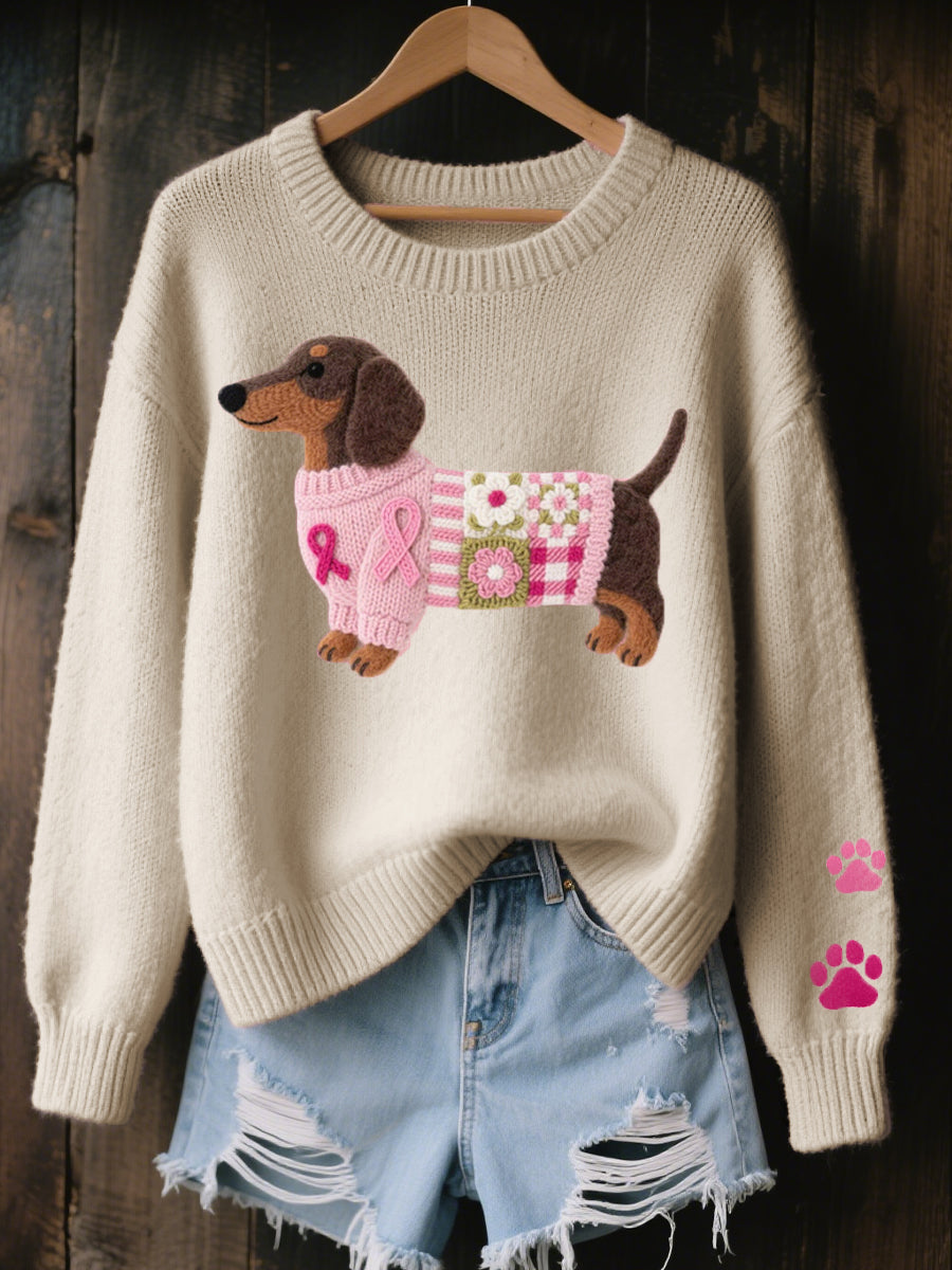 MEGAN & ROSE | KNITTED DACHSHUND JUMPER FOR WOMEN